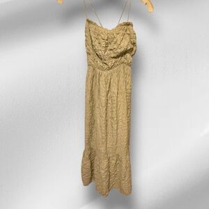 Line and Dot Maxi Dress with Pockets nwot